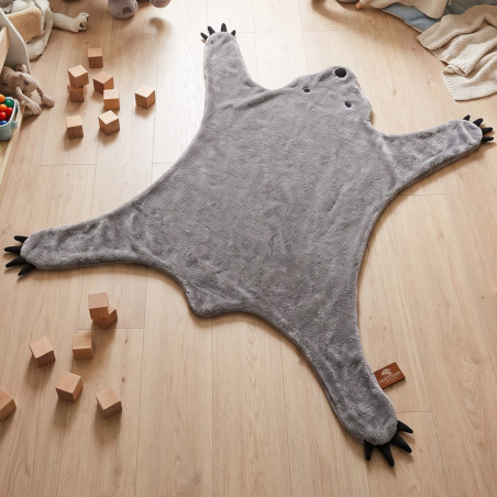 tapis ours gris
